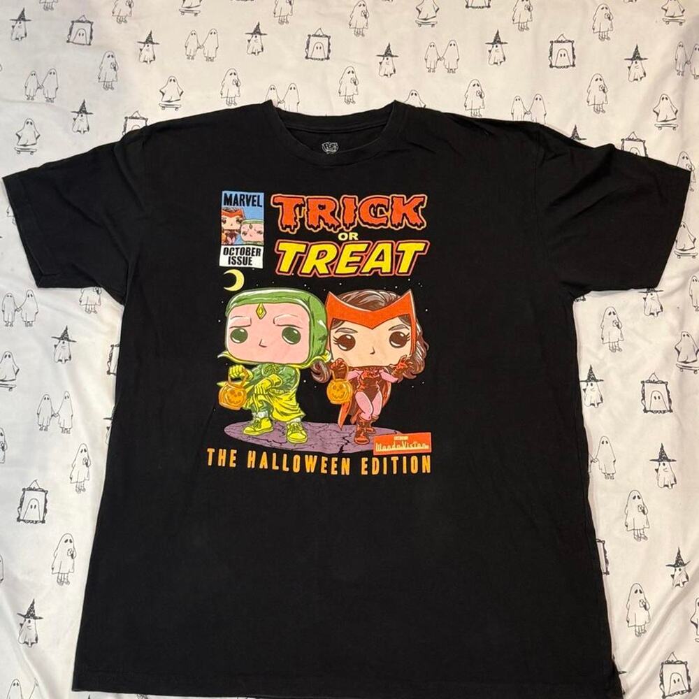 Funko pop tees marvel halloween